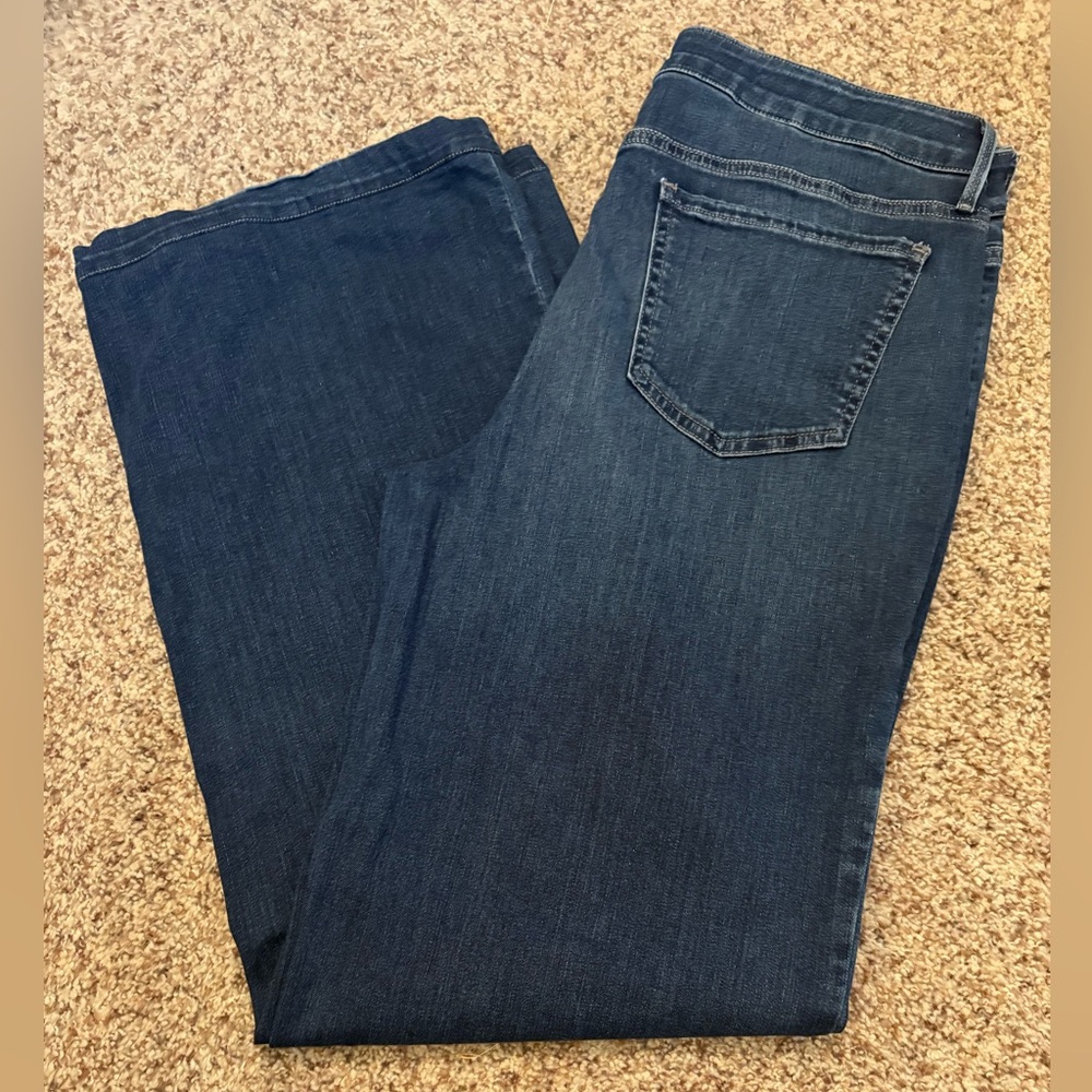 NYDJ Dark Blue Flare & Wide Leg Jeans
